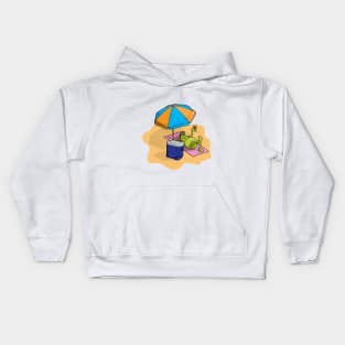 Sunbathing pear Kids Hoodie